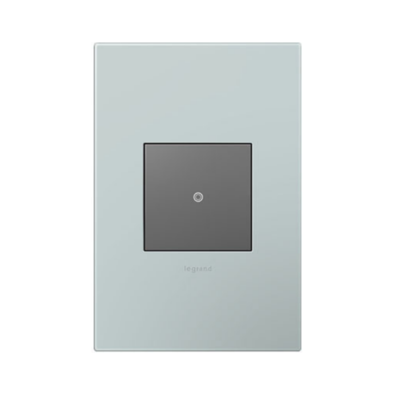 Adorne AWP Screwless Wall Plate with Microban, Pale Blue - 1 Gang