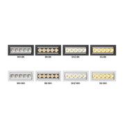Elite MR-F-ADJ-5 Micro Series 5-Module Recessed Adjustable Accent, 40° Beam