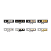 Elite MR-F-D-3-PADJ-1 Micro Series 3-Module Recessed Downlight with 1 Pull Down Adjustable Head, Flood Beam