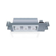 WAC MT-4315T Silo Multiples 3 Light Non-IC Rated Housing with Light Engine and Trim - White/White