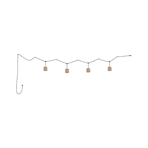 Bover Nans Catenary S/16/4L 4-lt 197" LED Outdoor Muti Light Pendant-Brown