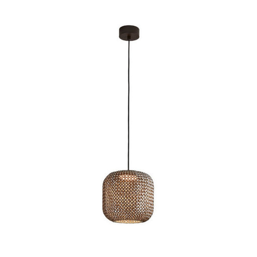 Bover Nans S/31 1-lt 12" LED Outdoor Pendant, TRIAC-Brown