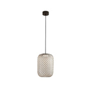 Bover Nans S/31.2 1-lt 12" LED Outdoor Pendant, TRIAC-Beige