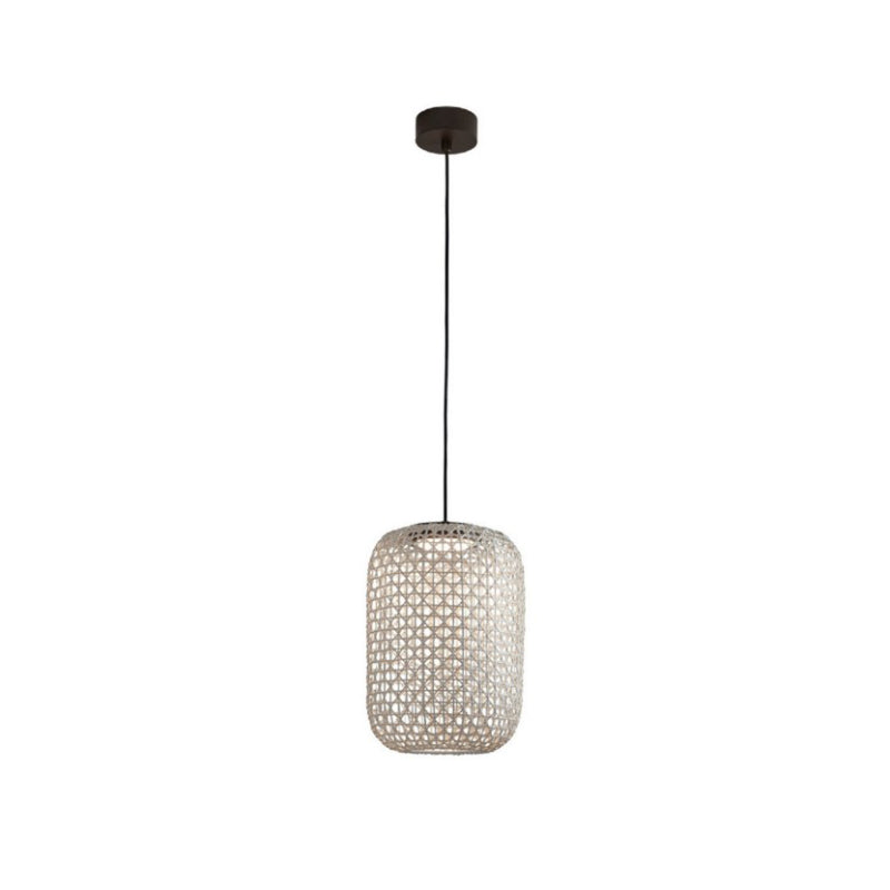 Bover Nans S/31.2 1-lt 12" LED Outdoor Pendant, TRIAC-Beige