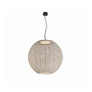 Bover Nans Sphere S/80 1-lt 32" LED Outdoor Pendant-Brown
