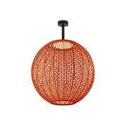 Bover Nans Sphere PF/60 1-lt 24" LED Outdoor Semi Flush, 0-10V-Red
