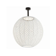 Bover Nans Sphere PF/80 1-lt 32" LED Outdoor Semi Flush-Beige