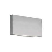 Kuzco AT67010 Mica 1-lt 10" Outdoor Wall Light - Brushed Nickel