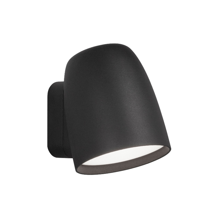 Bover Nut A/01 1-lt 5" Tall LED Outdoor Wall Sconce - Textured Black