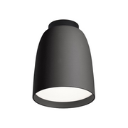 Bover Nut PF/10 1-lt 4" LED Outdoor Flushmount, TRIAC - Textured Black