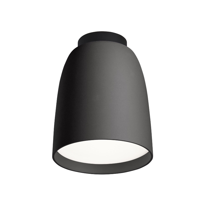 Bover Nut PF/10 1-lt 4" LED Outdoor Flushmount, TRIAC - Textured Black
