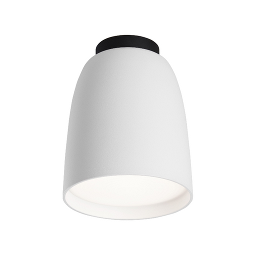 Bover Nut PF/10 1-lt 4" LED Outdoor Flushmount, TRIAC - Textured White