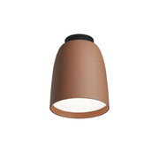 Bover Nut PF/10 1-lt 4" LED Outdoor Flushmount, 0-10V-Textured Terracotta