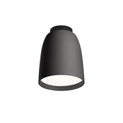 Bover Nut PF/10 1-lt 4" LED Outdoor Flushmount, 0-10V-Textured Black