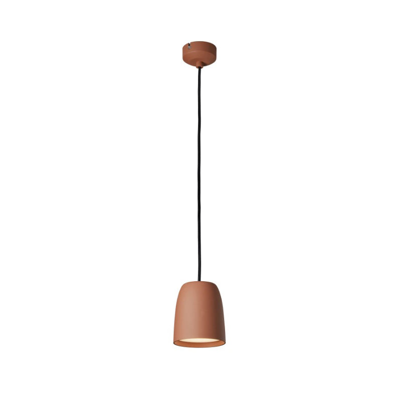 Bover Nut S/10 1-lt 4" LED Pendant-Textured Terracotta