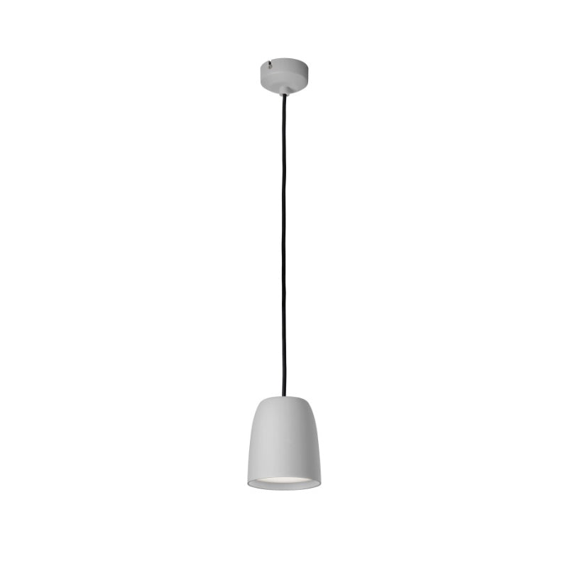 Bover Nut S/10 1-lt 4" LED Pendant-Textured Light Grey