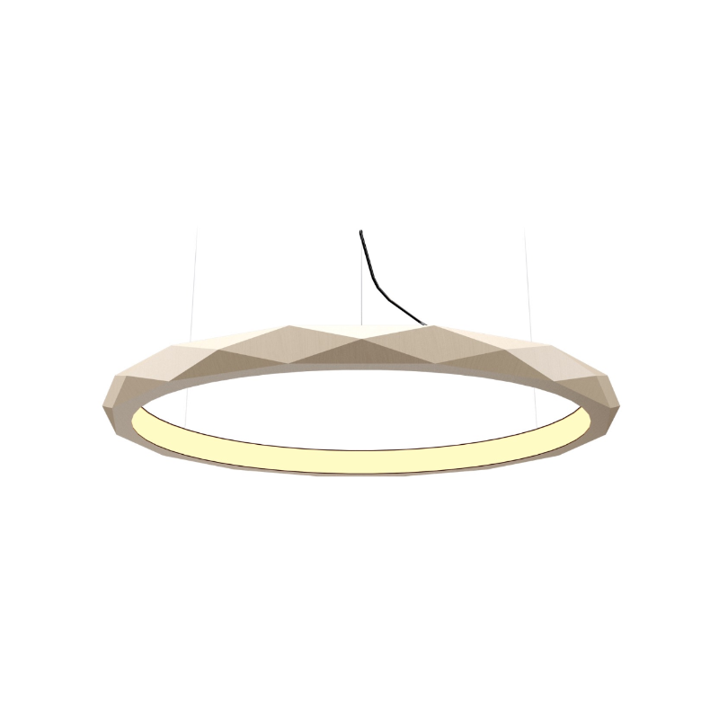 Accord 1356 Facet 1-lt 39" LED Pendant - Organic Cappuccino
