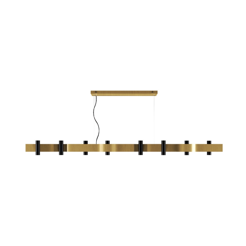 Accord 1502 Flow 16-lt 71" LED Pendant - Organic Gold