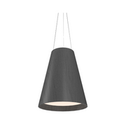 Accord 1146 Conical 3-lt 20" LED Pendant, E26 Base - Organic Lead Grey