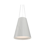 Accord 1146 Conical 3-lt 20" LED Pendant, E26 Base - Organic White