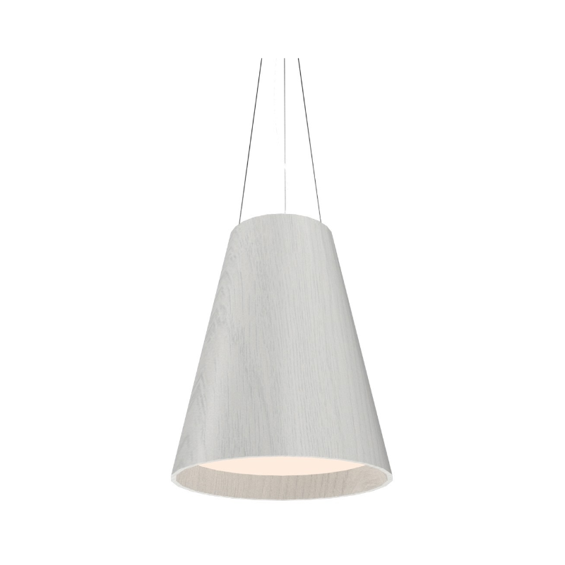 Accord 1146 Conical 3-lt 20" LED Pendant, E26 Base - Organic White