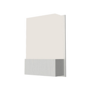 Accord 444 Clean 1-lt 12" Tall LED Wall Light, E26 Base - Organic White