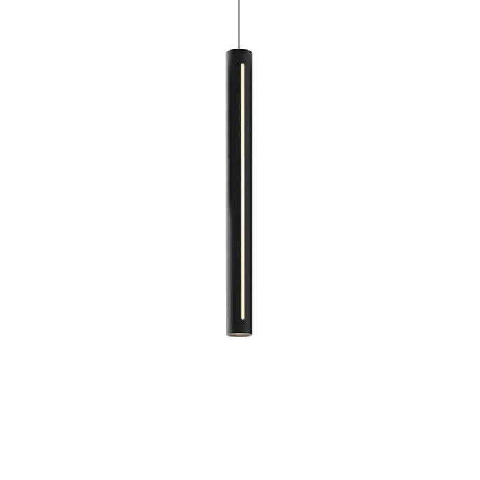 Dals PDLED120-24 1-lt 24" LED Cylindrical Pendant, 3CCT Selectable - Black