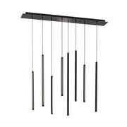 Dals PDLED120-8SQ 8-lt 84" LED Cylindrical Pendant Rectangular Cluster, 3CCT Selectable