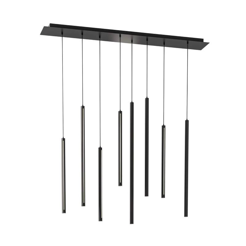 Dals PDLED120-8SQ 8-lt 84" LED Cylindrical Pendant Rectangular Cluster, 3CCT Selectable