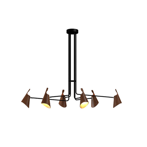 Accord 1447 Balance 6-lt 61" LED Pendant-Imbuia