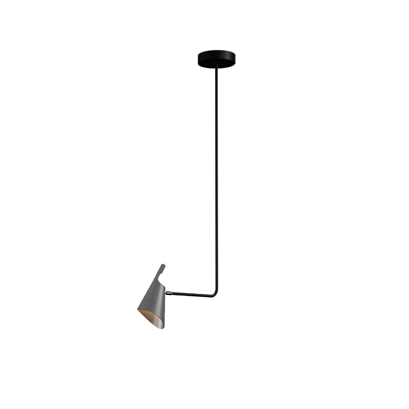 Accord 1445 Balance 1-lt 7" LED Pendant-Organic lead Grey