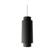 Accord 1476 Cylindrical 1-lt 12" Tall LED Pendant-Charcoal