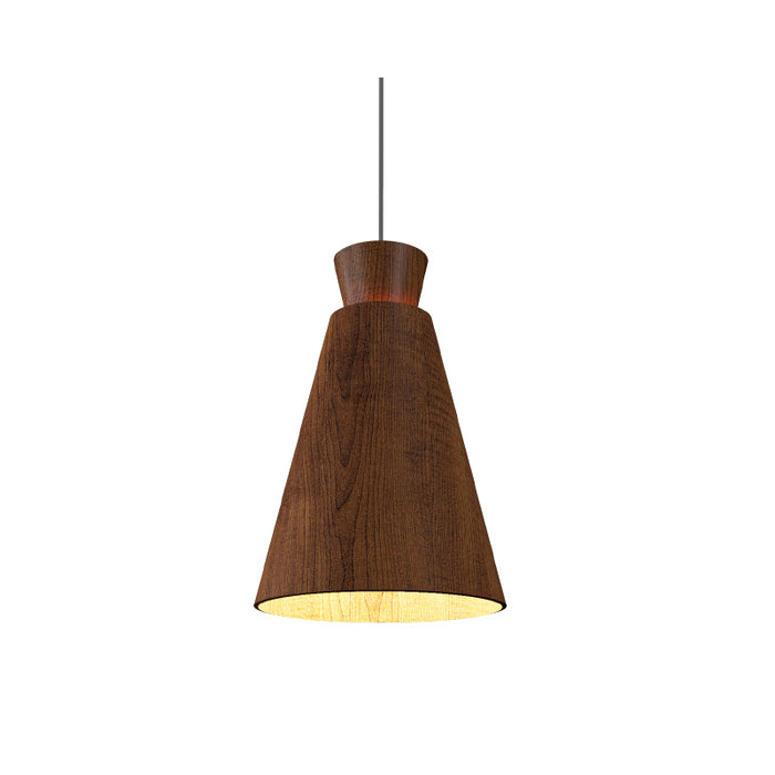 Accord 1473 Conical 1-lt 11" LED Pendant-Imbuia