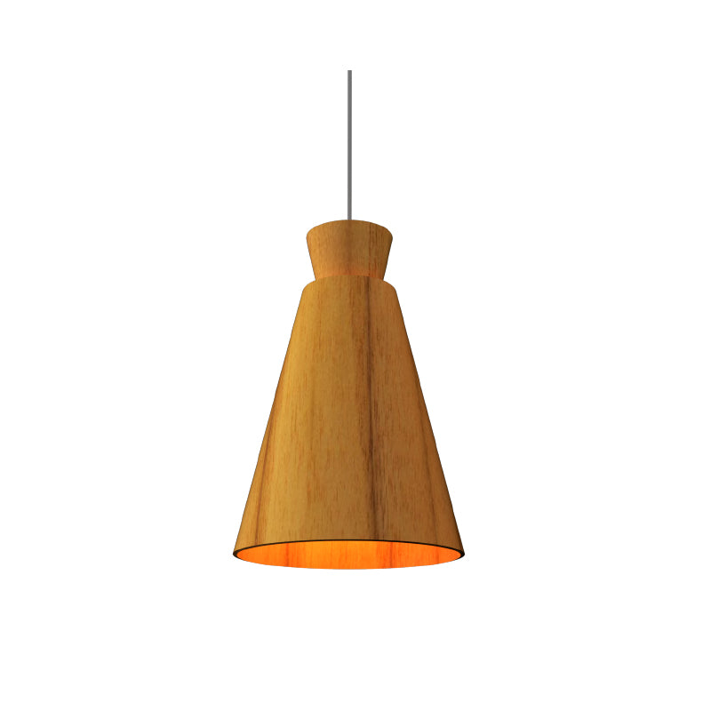 Accord 1473 Conical 1-lt 11" LED Pendant-Teak