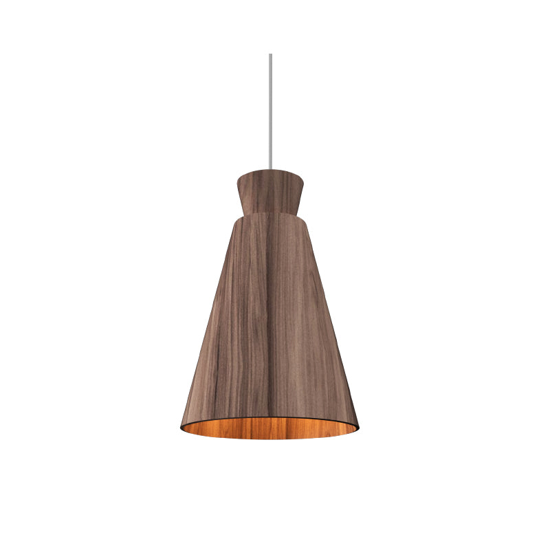 Accord 1473 Conical 1-lt 11" LED Pendant-American Walnut
