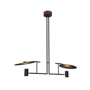Accord 1421 Dot 2-lt 43" LED Pendant-American Walnut