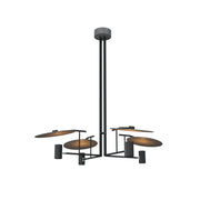 Accord 1419 Dot 4-lt 43" LED Pendant-Organic lead Grey