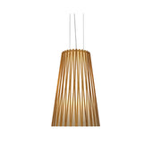 Accord 1239 Living Hinges 1-lt 6" LED Pendant-Teak