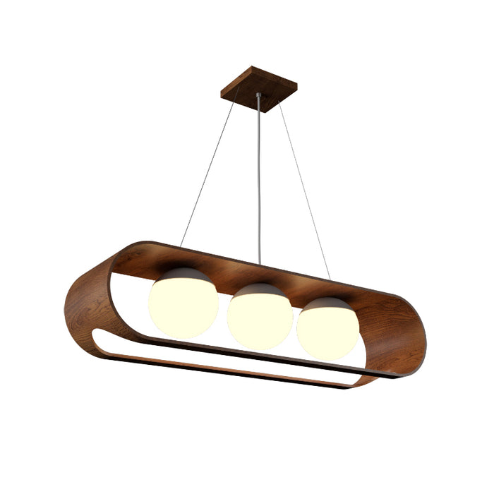 Accord 1448 Sfera 3-lt 33" LED Pendant-Imbuia
