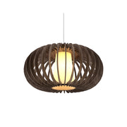 Accord 1217 Stecche Di Legno 1-lt 19" LED Pendant-American Walnut