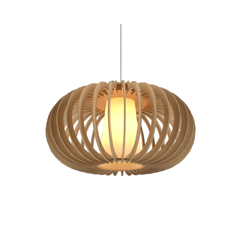 Accord 1217 Stecche Di Legno 1-lt 19" LED Pendant-Maple