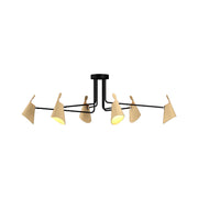 Accord 5104 Balance 6-lt 61" LED Semi Flush-Maple