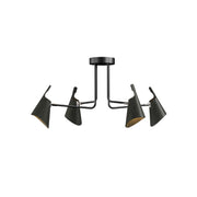 Accord 5105 Balance 4-lt 39" LED Semi Flush-Organic Black
