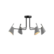 Accord 5105 Balance 4-lt 39" LED Semi Flush-Organic lead Grey