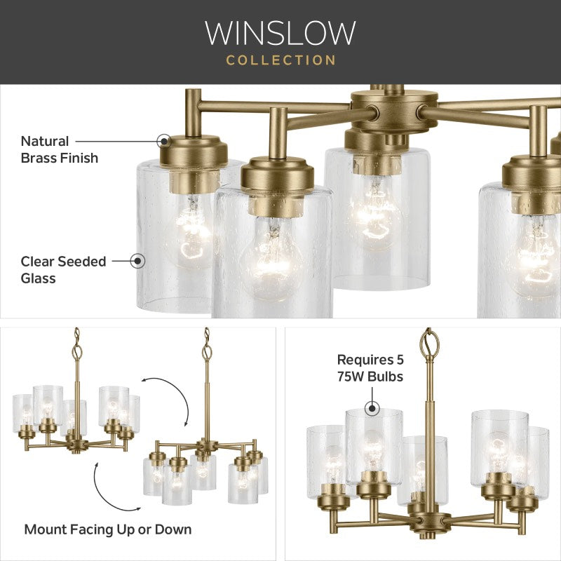 Kichler 44030 Winslow 5-lt 20" Chandelier