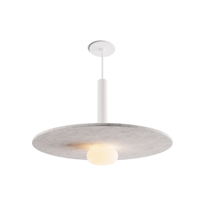 Koncept CMP-S1-S-12 Combi LED Pendant, Acoustic Panel Shade with Frosted Glass Ball