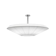 Bover Siam 120 47" Semi-Flush Ceiling Light, Big Structure-White Translucent Ribbon