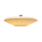 Bover Siam 120 47" Semi-Flush Ceiling Light-Cream Translucent Ribbon