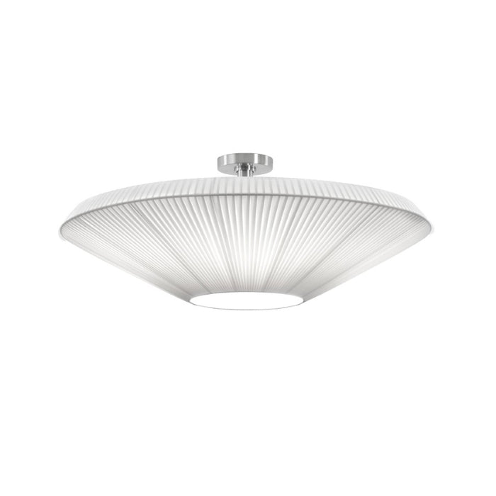 Bover Siam 80 Semi-Flush mount Ceiling Lamp-White Translucent Ribbon