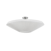 Bover Siam 80 Semi-Flush mount Ceiling Lamp-White Translucent Ribbon